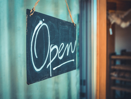 Mercantile Blog Image - Open Sign